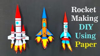 rocket making project paper and cardboard - with latest designs - diy - innovative - howtofunda