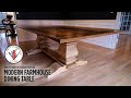 Build a Double Pedestal Modern Farmhouse Dining Table