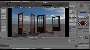 Realtime Archviz with Blender Game Engine WIP doors