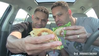 Eating Cafe Rio Shredded Beef Tacos @hodgetwins