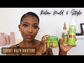 How I Relax, Mold And Style My Hair At Home | Short Relaxed Hair Routine | Life Of Zashy