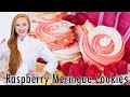 Raspberry Lemon Meringue Cookies with Lemon Buttercream Filling!!
