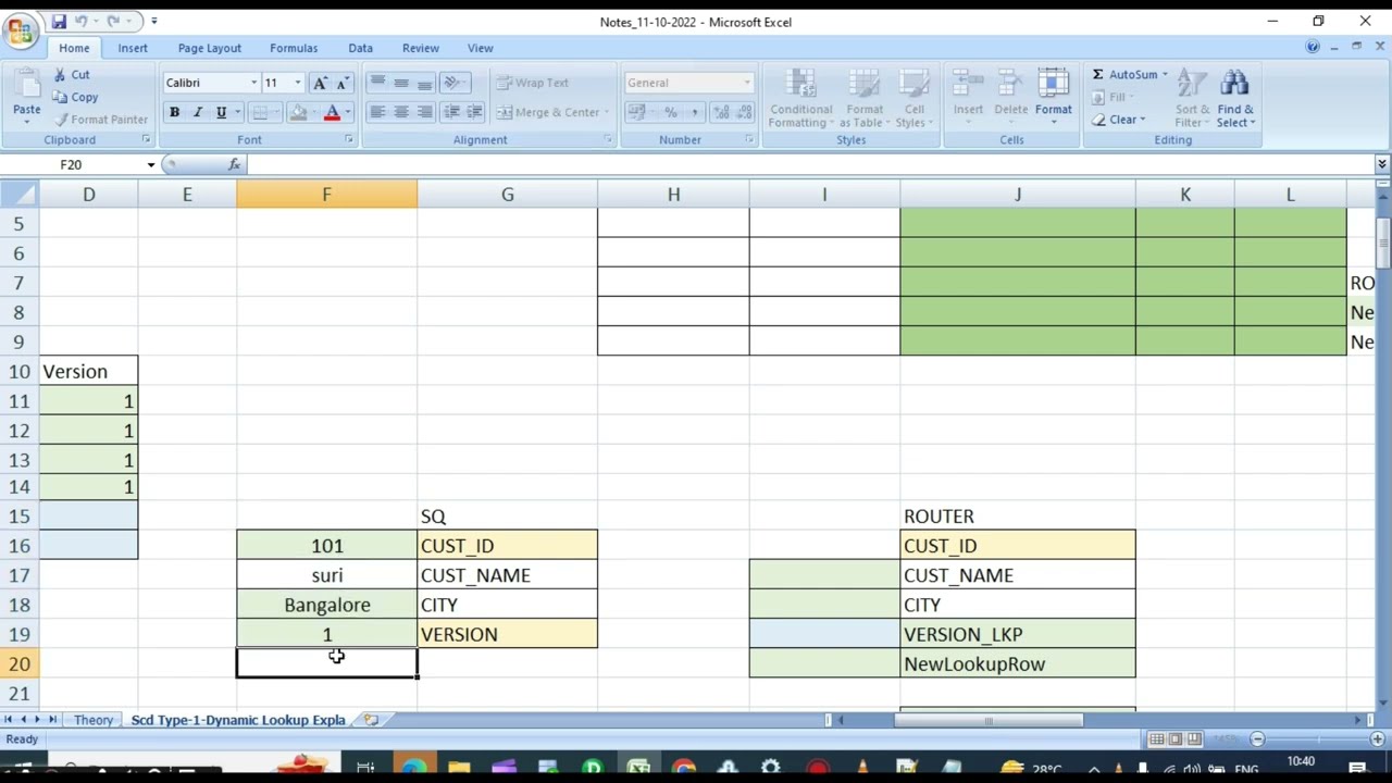 Dynamic lookup tranasformation in SCD TYPE-1 BY USING INFORMATICA PC