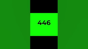 1 to 1000 Counting Green Screen | Number Animation