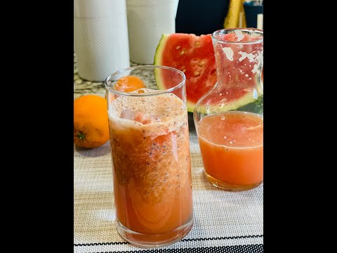 Watermelon Orange Juice- Refreshing Summer Drink