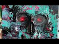 Multimedia abstract art reveal of "Psycho Skull"
