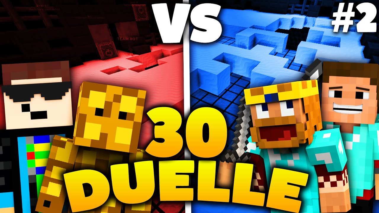MINECRAFT 30 DUELLE #2 - GOMMWAFFEL VS. FR3AKMORE - Battle Map