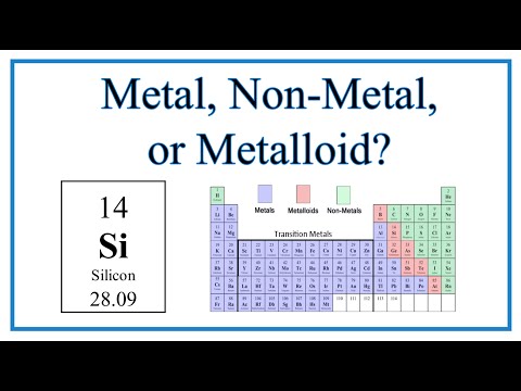 Video: Cum este siliciul un metaloid?