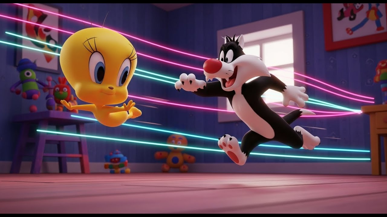 **Tweety & Sylvester Fun Fight 🐦🐱 | Cartoon Rhymes for Kids & Toddlers**