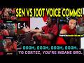 FNS Reacts To Sentinels VOICE COMMS vs 100T (Cortezia is Insane!)
