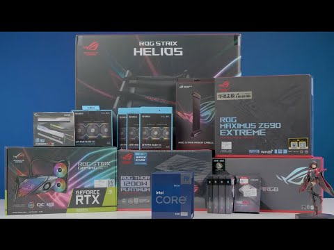 「4K」THE INTEL 12 GEN CORE I9-12900KS & ROG STRIX LC RTX 3080 TI OC EDITION MONSTER PC BUILD!