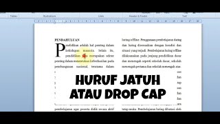 Download lagu #DROPCAP QUICK WAY TO MAKE DROP CAP OR FALLING LETTERS IN MICROSOFT WORD!! #FallingLetters