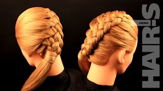 Заплетаем диагональную косичку из четырех прядей с подхватами - видеоурок (мастер-класс) Заплетаем диагональную косичку из четырех прядей с подхватами - видеоурок (мастер-класс)