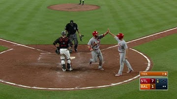 STL@BAL: Carpenter crushes a two-out two-run homer