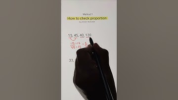 How to check if given numbers are in proportion or not #ratioandproportion