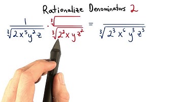 Rationalize Denominators 2 - Visualizing Algebra
