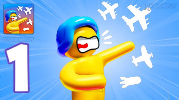 Aircraft Battle Gameplay Walkthrough Part 1 - Tutorial War Aircraft Commander (Android,iOS)