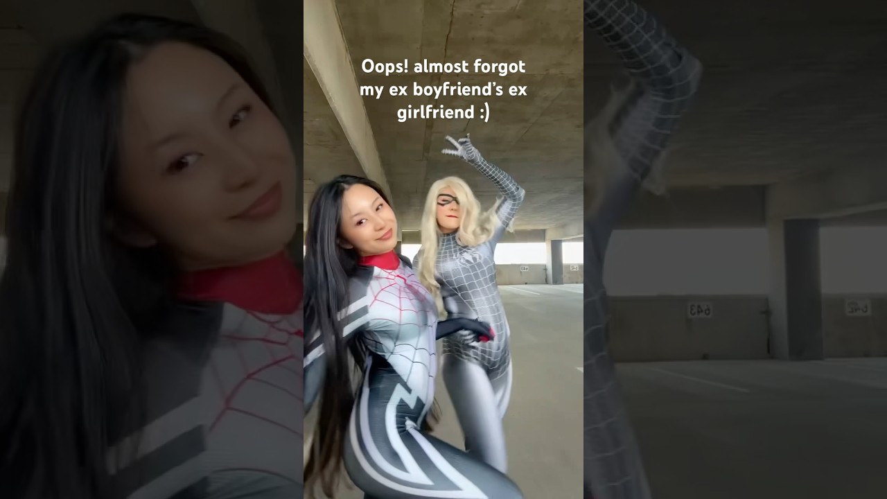 most ICONIC duo 🕷️🕸️🐈‍⬛ #silk #blackcat #cosplay #spiderman