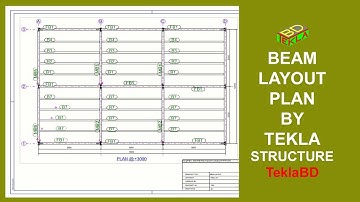 Beam layout plan in tekla structure || Engr Maidul || TeklaBD