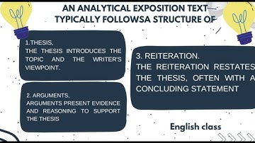 Analytical exposition text; Definition, Purpose, Structure, And Language Features