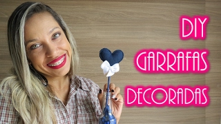 DIY - GARRAFAS DECORADAS PARA CASAMENTO