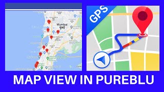 How to see the Map View of Technician in Pureblu screenshot 1