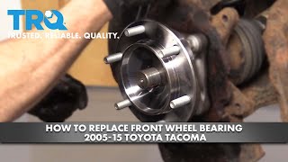 How to Replace Front Wheel Bearing 0515 Toyota Tacoma