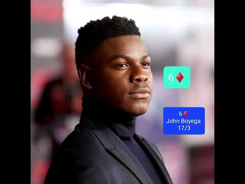 6♦️ JOHN BOYEGA NIGERIAN BRITISH ACTOR STAR WARS INDIGENOUS MELANIN ACTOR