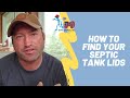 How to find your septic tank lids