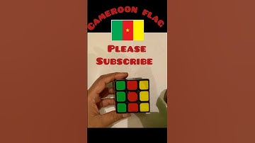 How to make Cameroon flag Rubik cube 3x3... #rasel5555#viral #shortvideo #youtubeshorts