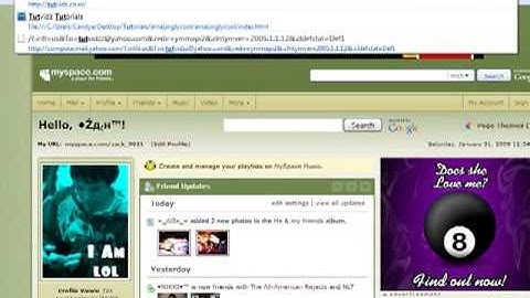 How to change font color/size on MYSPACE