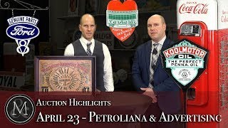 Top 5 Auction Highlights - Petroliana & Advertising | April 23, 2022 | Miller & Miller Auctions