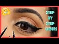 HOW TO DO WINGED EYELINER FOR ROUND EYES AND BEGINNERS ! | 5 Easy Steps! |Paola Franco