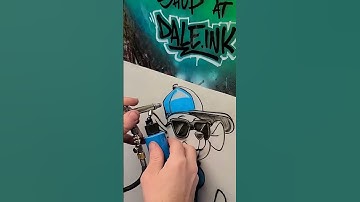 Gangsta ROOoooo   Graffiti style airbrush art