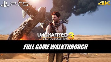 Uncharted 3 Remastered PS5 Gameplay Walkthrough Part 1 FULL GAME - No Commentary | 4K HDR 60 FPS