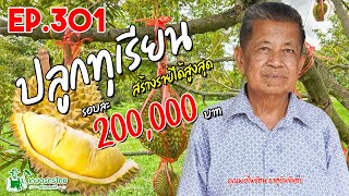 ปลูกทุเรียน และนำมาแปรรูปขาย สร้างรายได้สูงสูด 200,000 บาท/รอบ l เกษตรกรไทย สร้างรายได้ Ep301