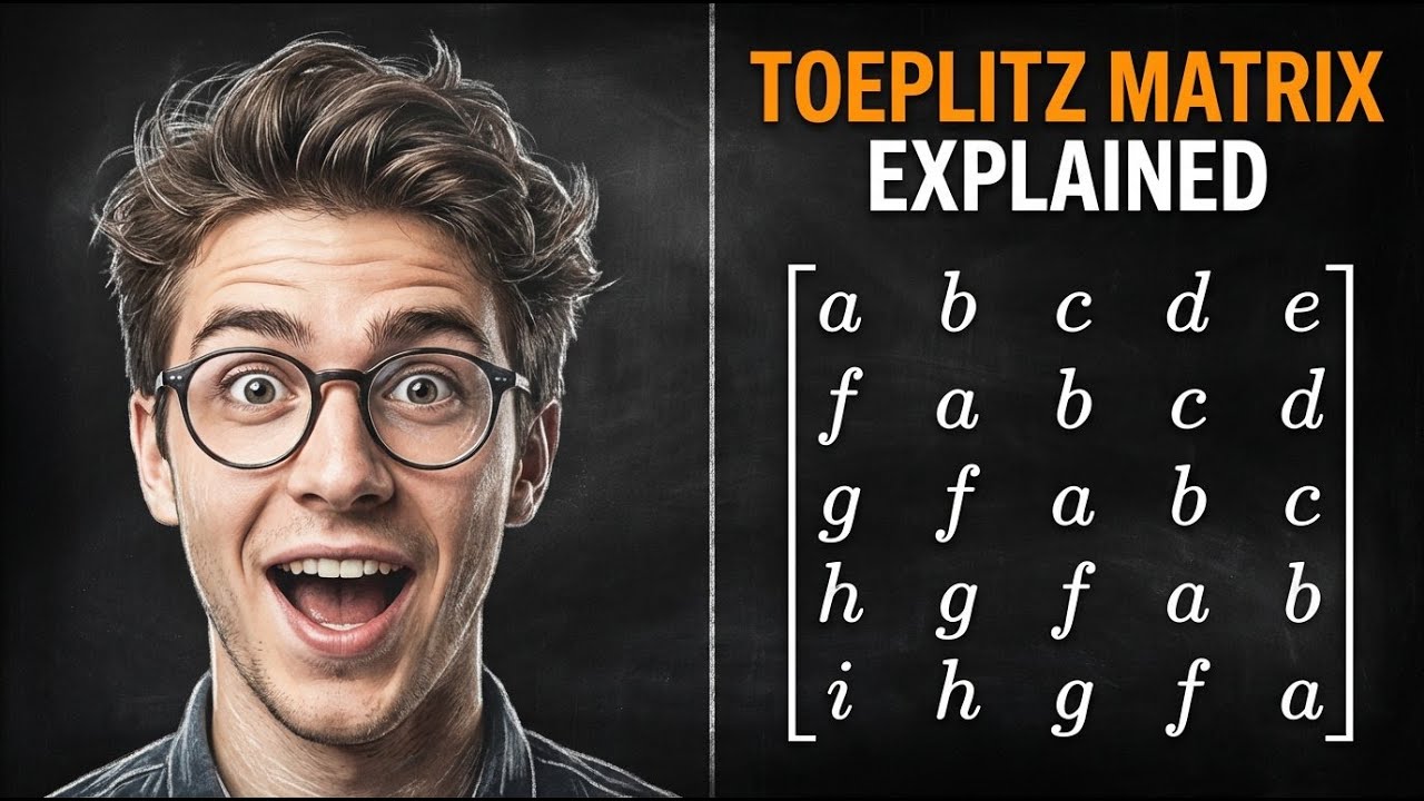 Best Toeplitz Matrix Explainer - YouTube