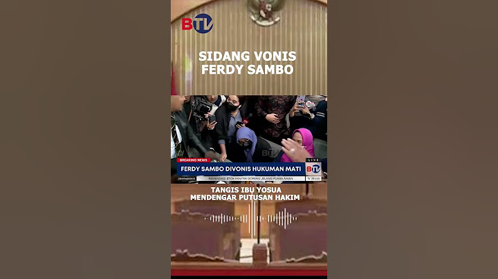Tangis Ibu Yosua Mendengar Putusan Hakim