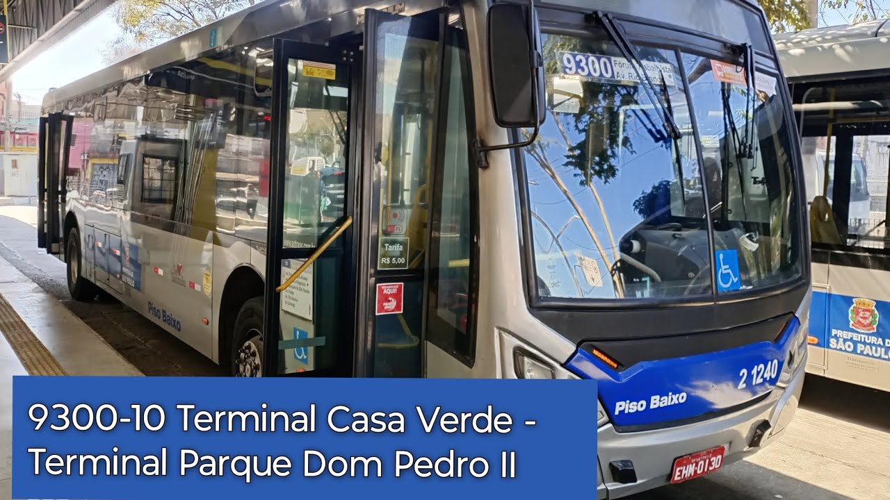 9300-10 Terminal Casa Verde - Terminal Parque Dom Pedro II  - Trajeto da Linha.