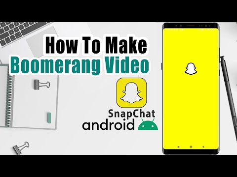 Snapchat Android에서 부메랑 비디오를 만드는 방법