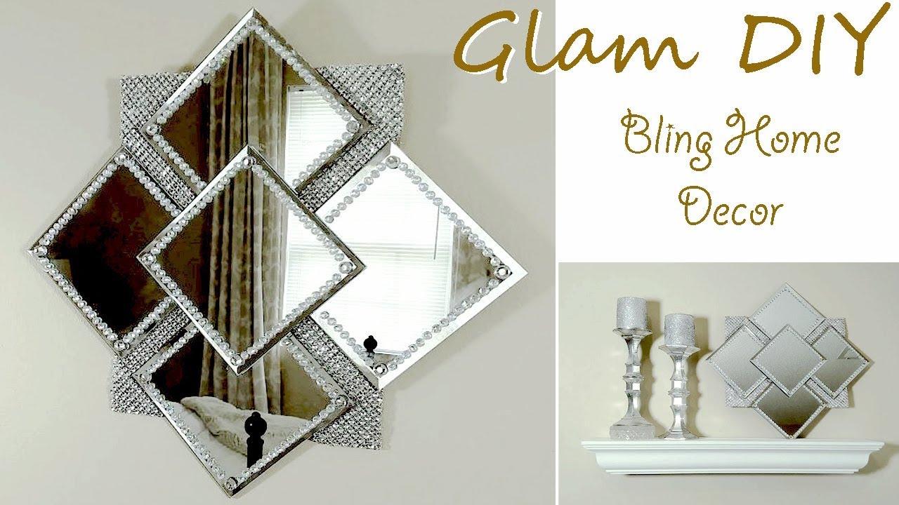 Rhinestone mirror  Rhinestone mirror, Home decor, Decor