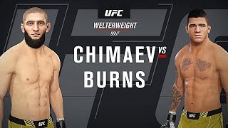 Khamzat Chimaev vs Gilbert Burns | Full Fight Highlights | UFC 273 | Chimaev vs Burns