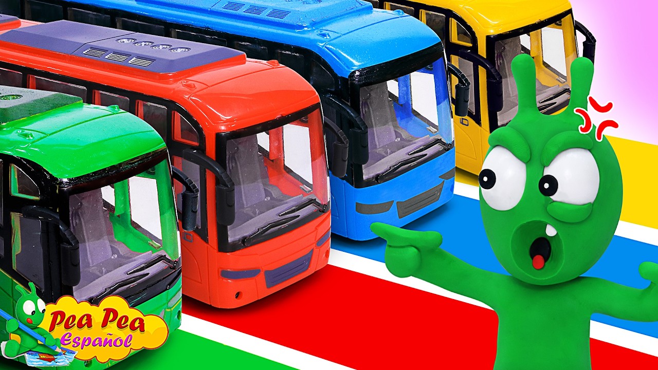 Pea Pea Viaja en el Autobús de los Cuatro Elementos de sus Amigos -  Dibujos Animados para Niños