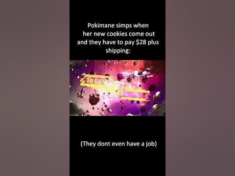 Pokimane simps when her new cookies drop: - YouTube