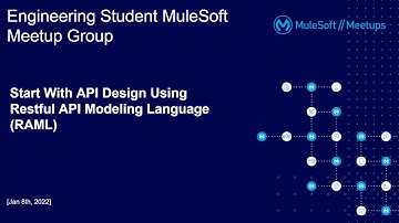 Engineering Student MuleSoft Meetup#2 - Start With API Design Using Restful API Modeling Language