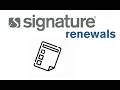 Signature Risk Renewals with Docusign - A Tutorial