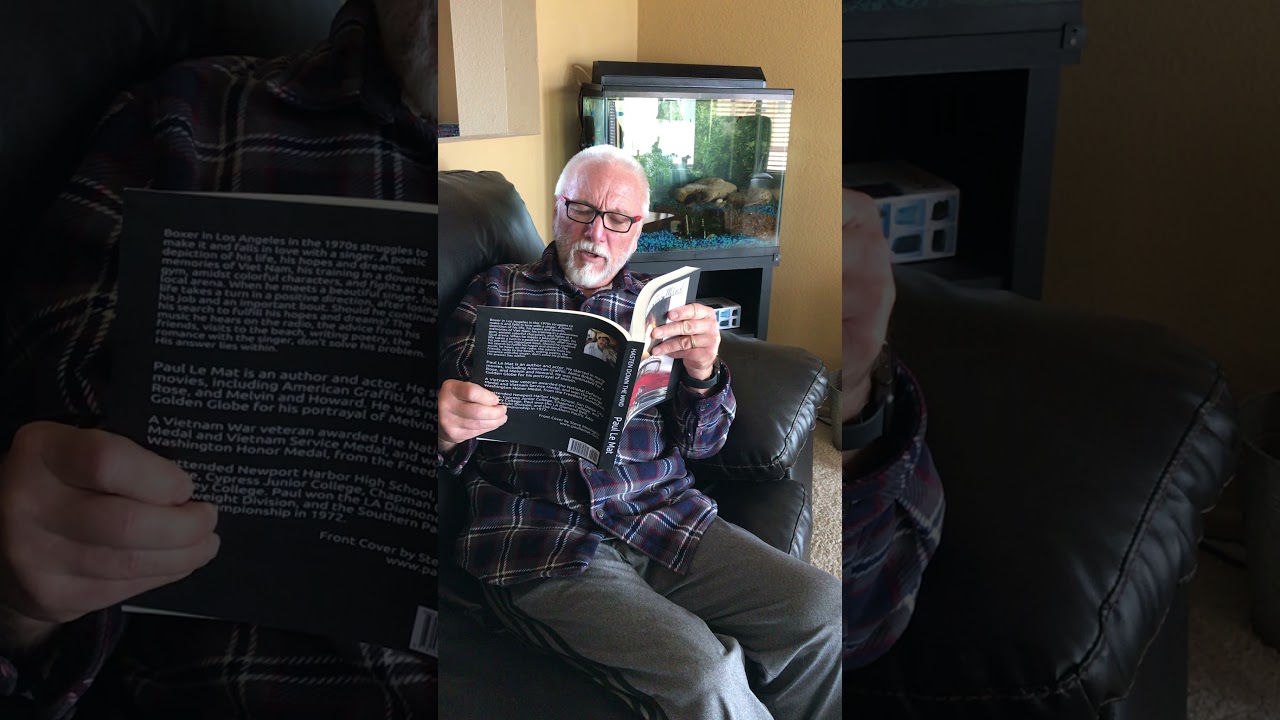 Russ Tice reading a passage from Paul Le Mat's book, "Hasten Down The Wind".