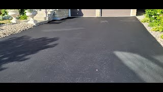 Part One  How to Fix a Sunken Asphalt Driveway, Tire Depressions and Seal your Driveway!