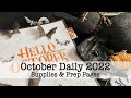 October Daily 2022 - Supplies &amp; Prep Pages