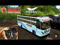 Orange Travels Veera V7 Non AC Sleeper Bus On Agumbe Ghat With Nitho Drive Pro V16 | ETS2 Bus Mods